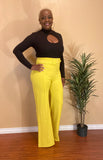 High Waist Buckle Pants