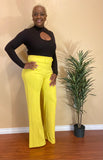 High Waist Buckle Pants