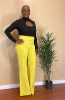 High Waist Buckle Pants
