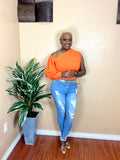High Waist Distressed Skinny Denim