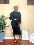 Ruched Midi