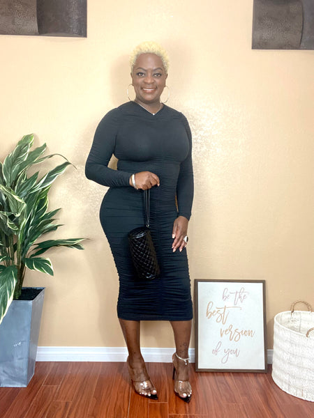 Ruched Midi