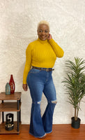 Ribbed Turtle Neck Sweater