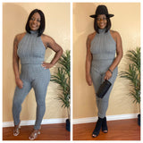 Sweater Crop Top Set