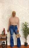 Ribbed Turtle Neck Sweater