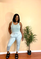 Poly Joggers (bottoms only)(Light Green)
