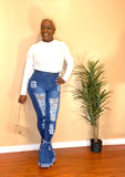 Sizzling Bell Bottom Jeans (Light)